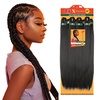 image:imageSensationnel XPression Prestretched Braids8X Braid 58in1 JETBLACKBG BURGUNDY