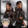 image:imageSensationnel Hexdoll 13x4 LaceWigArden 1 JETBLACK2 DARKBROWN