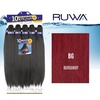 image:imageSensationnel Ruwa Prestretched Braiding Hair10X 48 Inch1 JETBLACKBG BURGUNDY