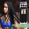 image:imageSensationnel Ruwa Prestretched Braiding Hair3X Deep 24in1pk 1 JETBLACK2 DARKBROWN