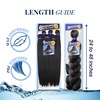 image:imageSensationnel Ruwa Prestretched Braiding Hair6X 48 Inch1 JETBLACK27 HONEYBLONDE