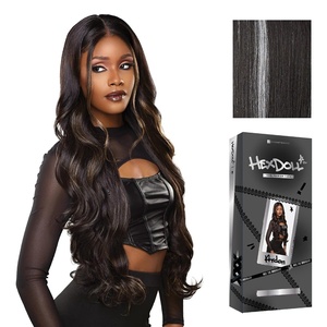 image:imageSensationnel Hexdoll 13x4 LaceWigArden 1 JETBLACKBALAYAGEPLATINUM
