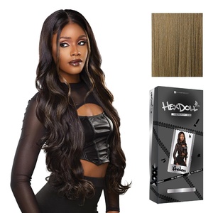 image:imageSensationnel Hexdoll 13x4 LaceWigArden 1 JETBLACKLIGHTASHBROWN