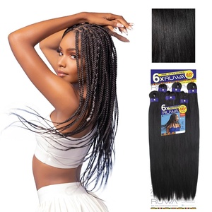 image:imageSensationnel Ruwa Prestretched Braiding Hair6X 48 Inch1 JETBLACK1 JETBLACK