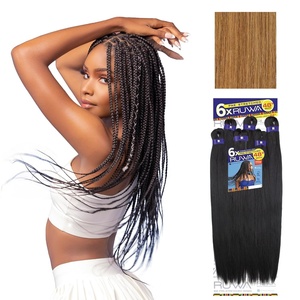 image:imageSensationnel Ruwa Prestretched Braiding Hair6X 48 Inch1 JETBLACK27 HONEYBLONDE