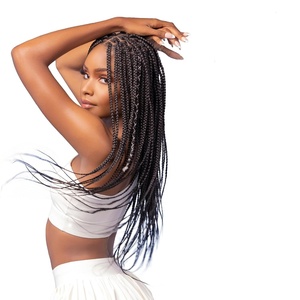 image:imageSensationnel Ruwa Prestretched Braiding Hair6X 48 Inch1 JETBLACK350 COPPERRED