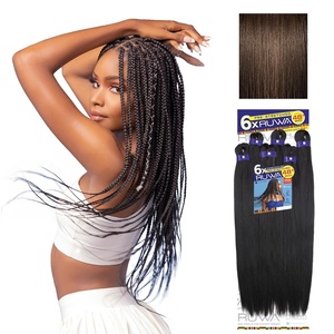 image:imageSensationnel Ruwa Prestretched Braiding Hair6X 48 Inch1 JETBLACK4 MEDBROWN