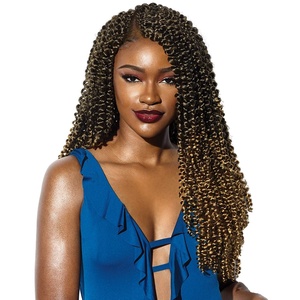 image:imageSensationnel Ruwa Prestretched Braids3X Water Wave 18in1pk 1 JETBLACK613 BLONDE