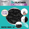 image:imageSensationnel PremiumToo Feather Crochet 3X Water Wave 18 in1 JETBLACK2 DARKBROWN