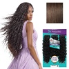 image:imageSensationnel PremiumToo Feather Crochet 3X Water Wave 18 in1 JETBLACK4 MEDBROWN