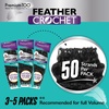 image:imageSensationnel PremiumToo Feather Crochet BraidsOcean Wave14in 1 JETBLACK4 MEDBROWN