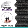 image:imageSensationnel PremiumToo Feather Crochet BraidsOcean Wave14in 1 JETBLACKS430