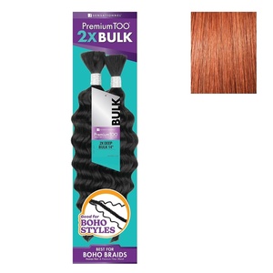 image:imageSensationnel PremiumToo Bulk Weaving2X Deep1 Pack 14 inch 1 JETBLACK350 COPPERRED