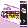 image:imageSensationnel Lulutress Crochet Braid3X Box French Curl 24in1pk 1 JETBLACK2 DARKBROWN