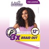 image:imageSensationnel Lulutress Crochet Braiding Hair3X Braid Out 12in1 JETBLACK1B OFFBLACK