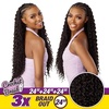 image:imageSensationnel Lulutress Crochet Braiding Hair3X Braid Out 24in1 JETBLACK4 MEDBROWN