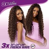 image:imageSensationnel Lulutress Crochet Braids3X French Wave 24inBG BURGANDYBG BURGANDY