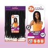 image:imageSensationnel Lulutress Crochet Braids3X Juicy Twist12in 1 JETBLACK2 DARKBROWN