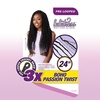 image:imageSensationnel Lulutress Crochet Hair3X Boho Passion Twist 241pk 1 JETBLACKT1B27
