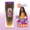 image:imageSensationnel Lulutress crochet braiding hair  3x micro bomb twist pre made diy all kanekalon synthetic locs twists  2 Pack 14 inch 1 JETBLACK1B OFFBLACK