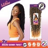 image:imageSensationnel Lulutress crochet braiding hair  3x micro bomb twist pre made diy all kanekalon synthetic locs twists  2 Pack 14 inch 1 JETBLACK1B OFFBLACK
