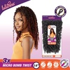 image:imageSensationnel Lulutress crochet braiding hair  3x micro bomb twist pre made diy all kanekalon synthetic locs twists  2 Pack 14 inch 1 JETBLACK2 DARKBROWN
