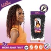 image:imageSensationnel Lulutress crochet braiding hair  3x micro bomb twist pre made diy all kanekalon synthetic locs twists  2 Pack 14 inch 1 JETBLACKSM1BBG