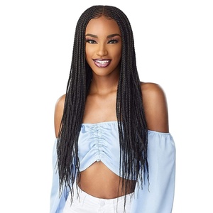 image:imageSensationnel CLOUD9 4x5 Braided WigCenter Part Feed in 28 Inch 1 JETBLACKT1B27
