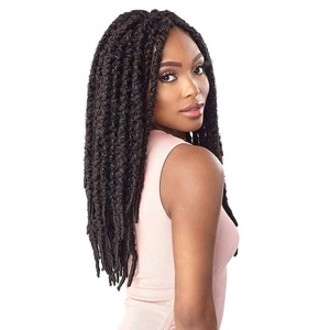 image:imageSensationnel Lulutress Crochet Braids2X Water Wave Locs 18in1 JETBLACK1 JETBLACK