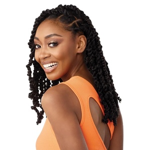 image:imageSensationnel Lulutress Crochethair3X Fluffy Passion Twist 141p 1 JETBLACK4 MEDBROWN