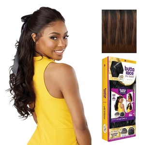 image:imageSensationnel Butta Lace Prestyled WigUnit 5 1 JETBLACKCOLORMELTCHOCOLATE