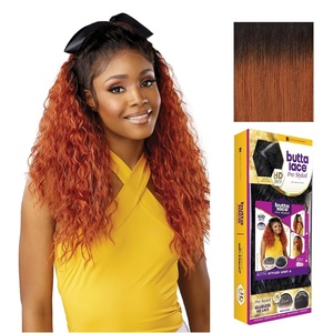 image:imageSensationnel Butta Lace Prestyled WigUnit 6 1 JETBLACKNATURALROOTSGINGER