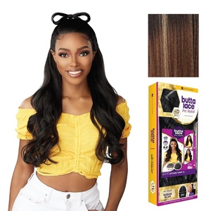 image:imageSensationnel Butta Lace Prestyled WigUnit 8 1 JETBLACKBALAYAGECARAMEL