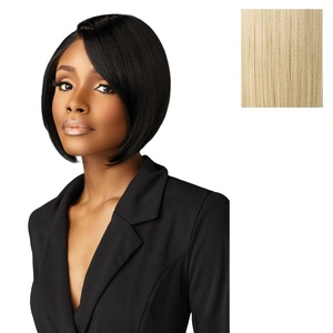 image:imageSensationnel Chicbob Lace FrontwigBob Unit 4 1 JETBLACKPLATINUMASHBLONDE
