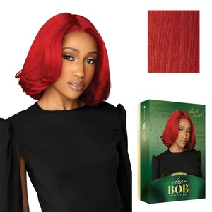 image:imageSensationnel Chicbob Lace FrontwigBob Unit 6 1 JETBLACKREDCOPPER