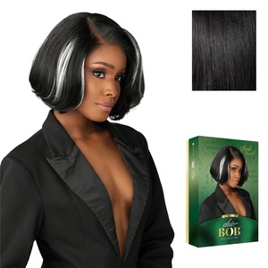image:imageSensationnel Chicbob Lace FrontwigBob Unit 8 1 JETBLACK1 JETBLACK