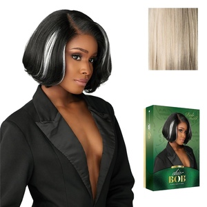 image:imageSensationnel Chicbob Lace FrontwigBob Unit 8 1 JETBLACKBEIGEASHBLONDE