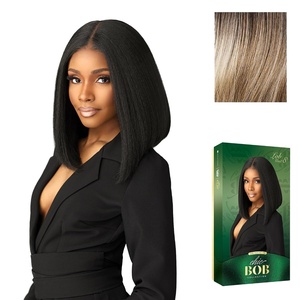 image:imageSensationnel Chicbob Lace FrontwigLob Unit 8 1 JETBLACKBALAYAGEASHBLONDE