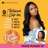image:imageSensationnel Curls Kinksandco Clip inWave Maker 18 Inch1 JETBLACKTH2COPPER