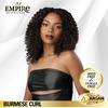 image:imageSensationnel Empire Curly Human HairBurmese Curl1pk 10in 1 JETBLACK4 MEDBROWN