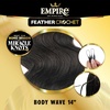 image:imageSensationnel Empire Feather Crochet BraidsBody Wave10in 1 JETBLACK2 DARKBROWN
