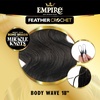 image:imageSensationnel Empire Feather Crochet BraidsBody Wave10in 1 JETBLACKS27613