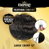 image:imageSensationnel Empire Feather Crochet BraidsLoose Crimp10in 1 JETBLACK1 JETBLACK