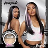 image:imageSensationnel HexDoll 13X4 Lace Wig  Astrid 1 JETBLACKSKUNKSTRIPE
