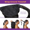 image:imageSensationnel Lulu Pony Wrap Hairextensions71 JETBLACKSM227
