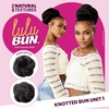 image:imageSensationnel Lulubun Updo HairextensionsKnotted Bun Unit 11 JETBLACKF1B30
