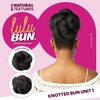 image:imageSensationnel Lulubun Updo HairextensionsKnotted Bun Unit 11 JETBLACKF1B33