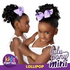 image:imageSensationnel Lulupony mini  lollipop ponytail drawstring for kids synthetic pony up do wig piece 1 JETBLACK1B OFFBLACK