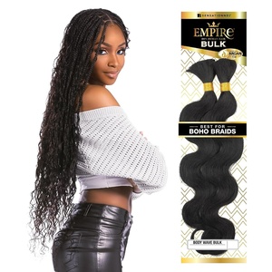 image:imageSensationnel Empire Bulk BraidingBody Wave14 inch 1 JETBLACKRED