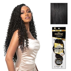 image:imageSensationnel Empire Feather Crochet BraidsBody Wave10in 1 JETBLACK1 JETBLACK